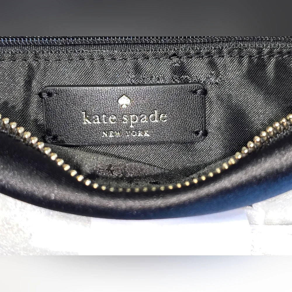 NWT Kate Spade Anya‎ Satin Shoulder Bag Crystal Chain Strap